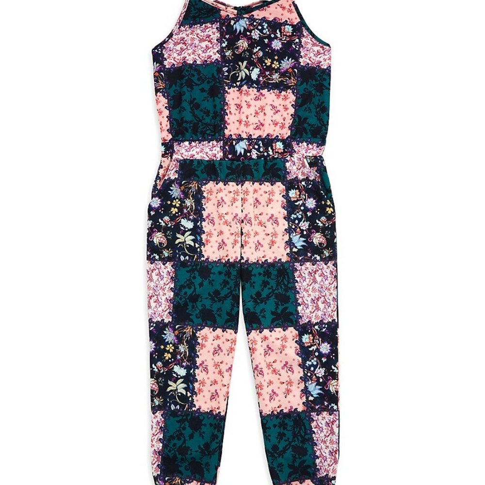 NWT Marchesa Notte Mini Little Girls Cleo Patchwork Jumpsuit Size 2‎